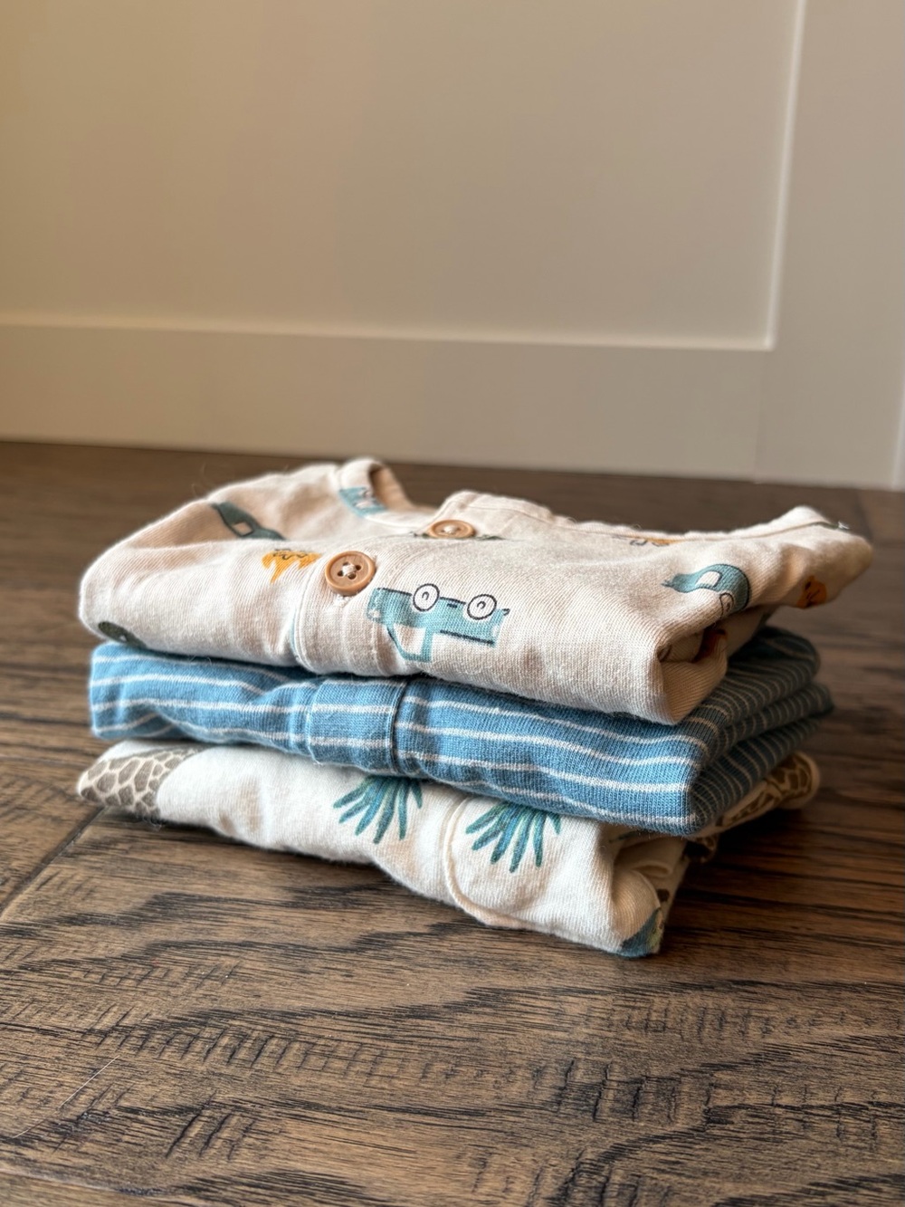 Bundle of 3 Baby Boy Short Sleeve Rompers